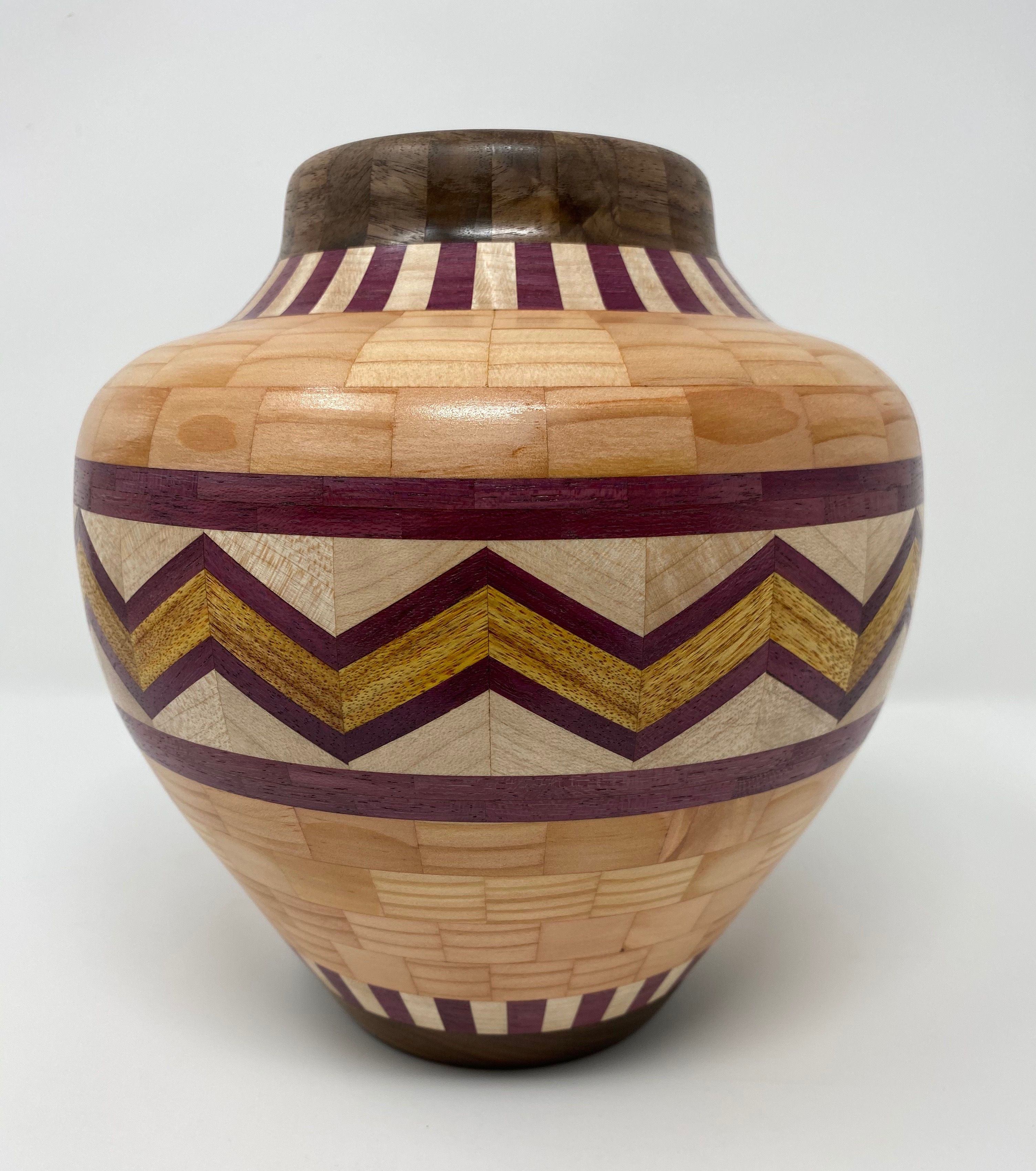 Segmented Southwestern-style Vase