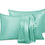 Thumbnail: Single Aqua Satin Pillow Case