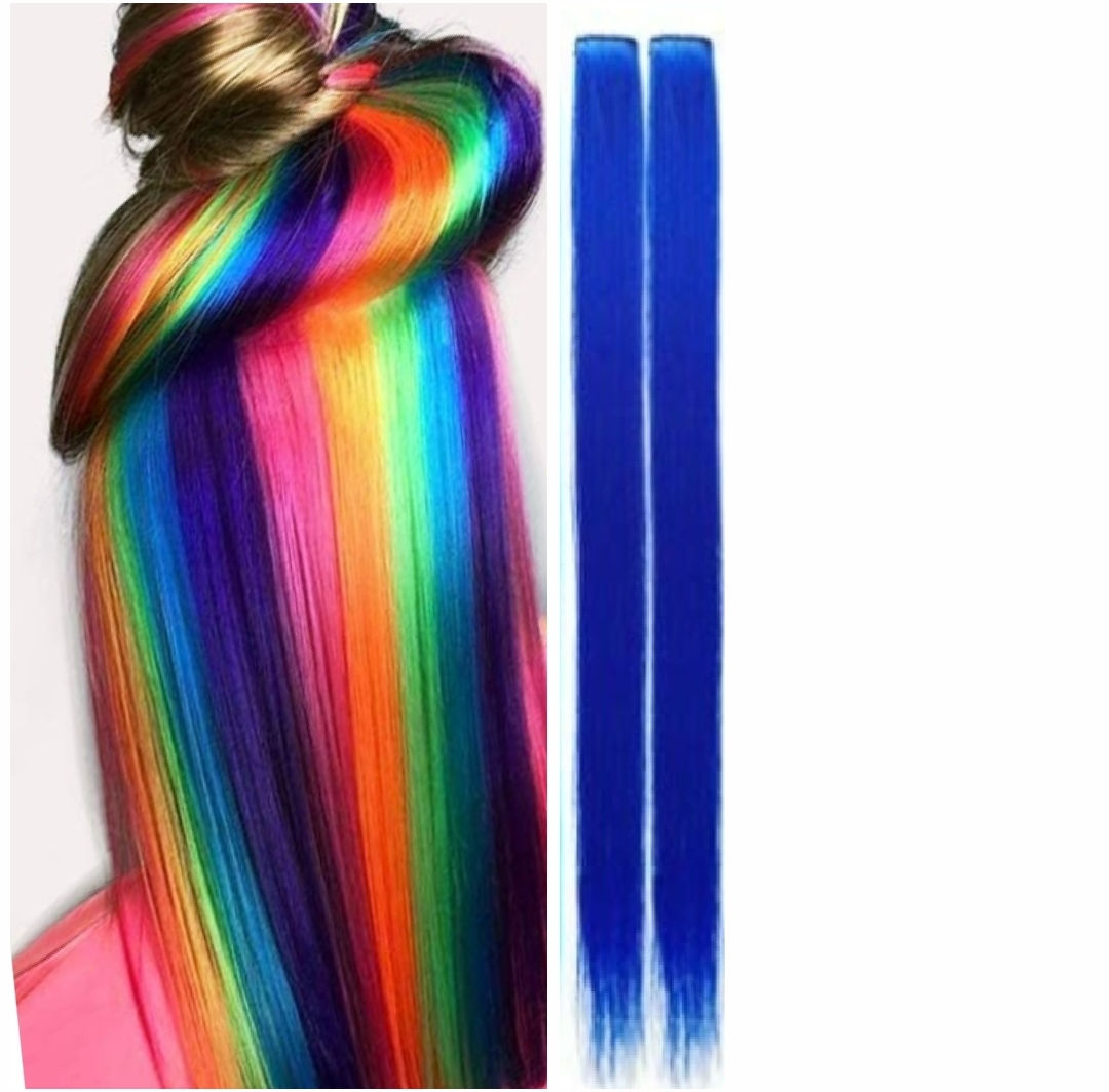 Kids Blue Hair Extension