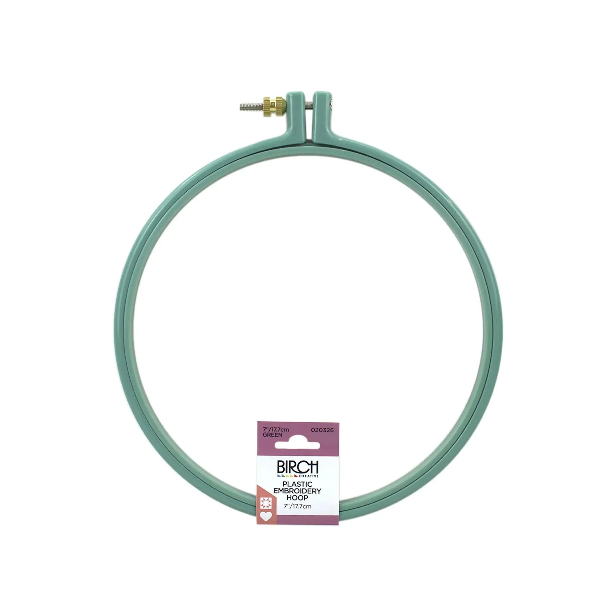 birch plastic embroidery hoop 7''
