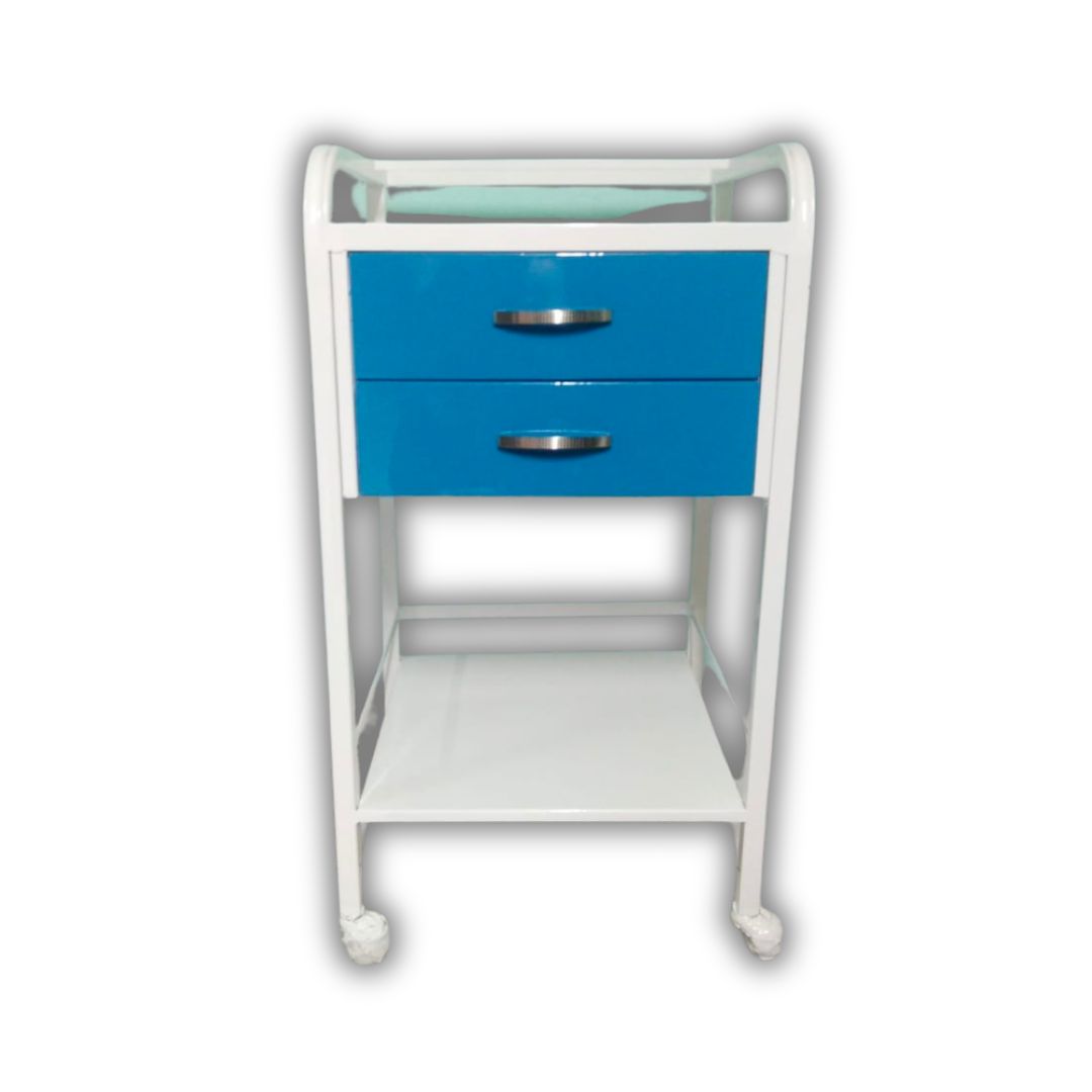 Carro de curación dos gavetas