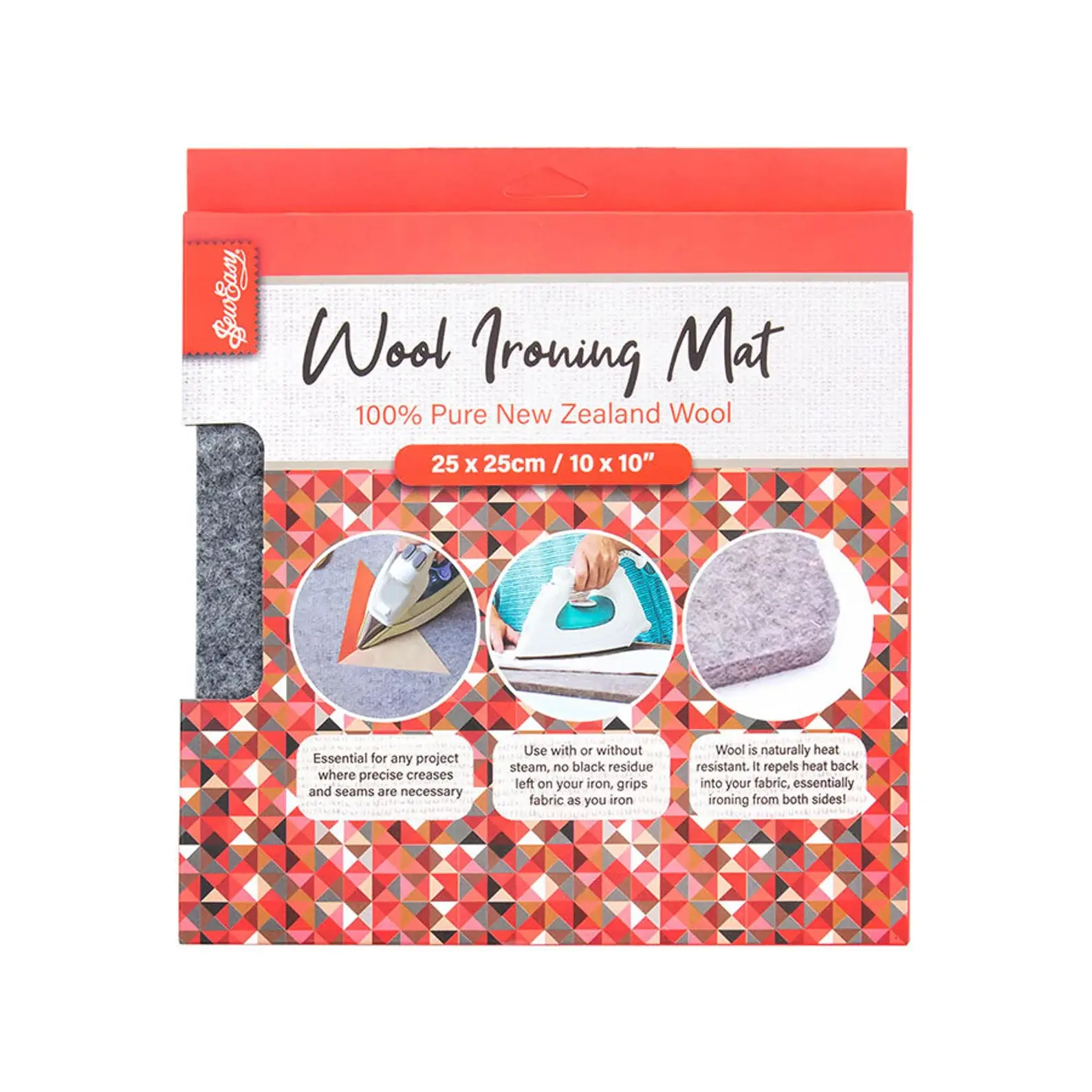 Sew Easy Wool Ironing Mat for Sewing Quilting 10x10inch