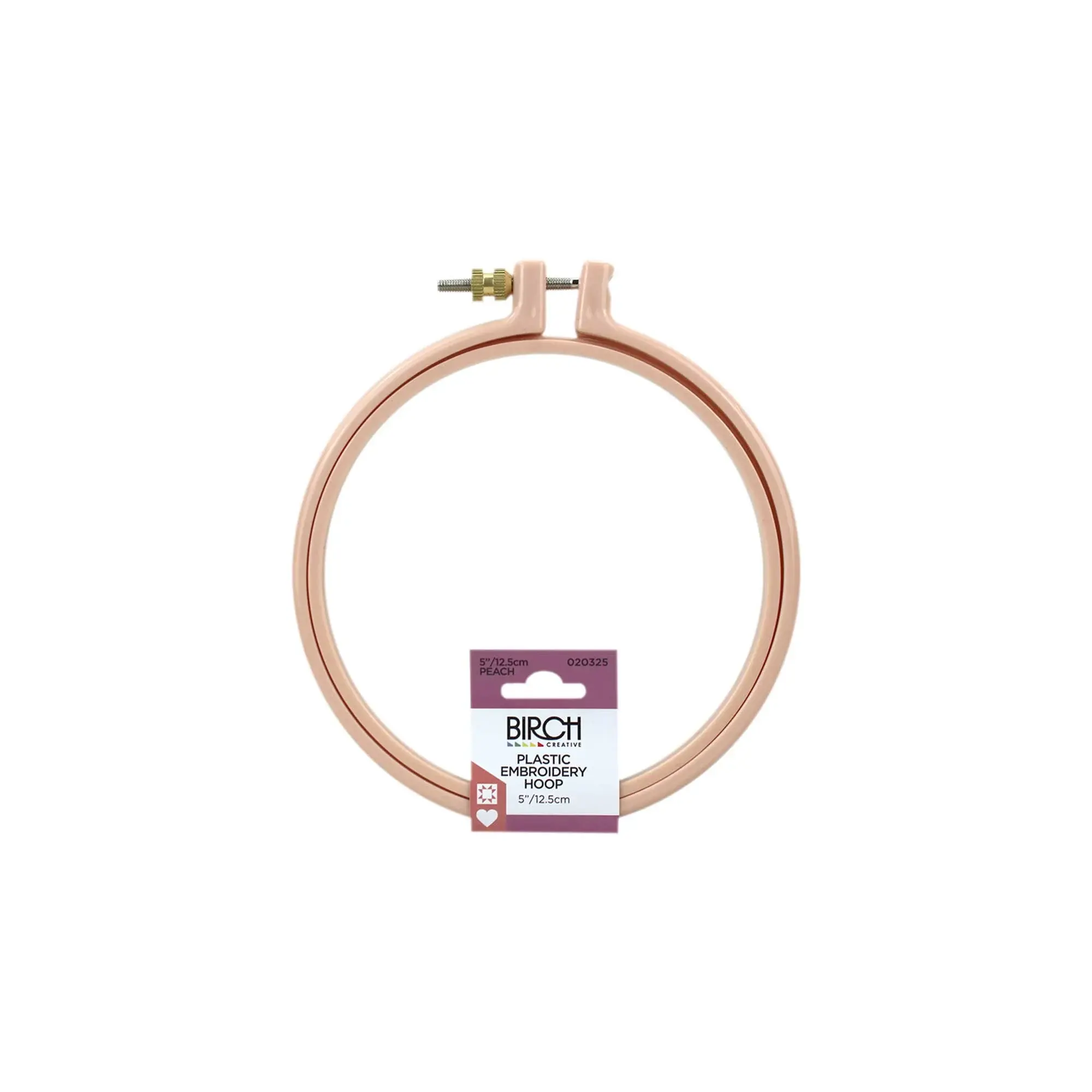 birch plastic embroidery hoop 5''