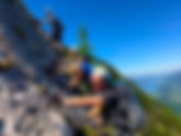 Level 1 Basic Instinct Klettersteig Katrin mit Seilbahnfart  