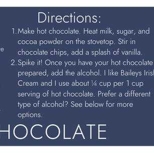 Spiked Hot Chocolate