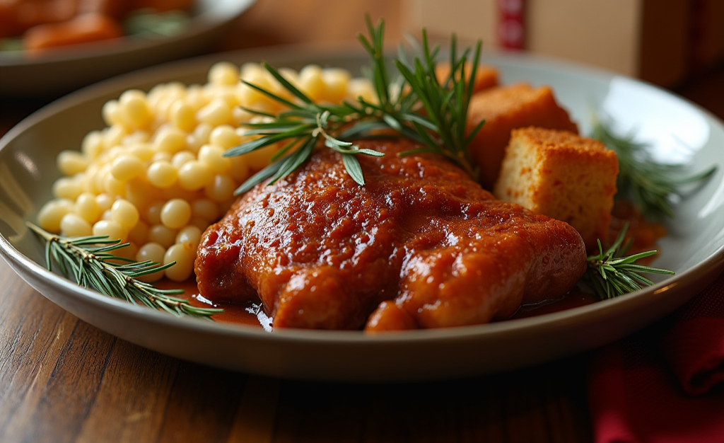 Arranged Food and Objects
