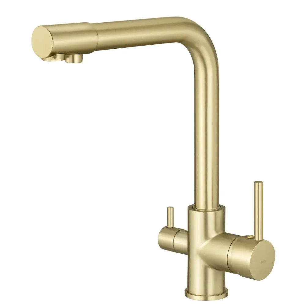 Grifo de filtro giratorio de una manija (Ubatuba dorado mate)