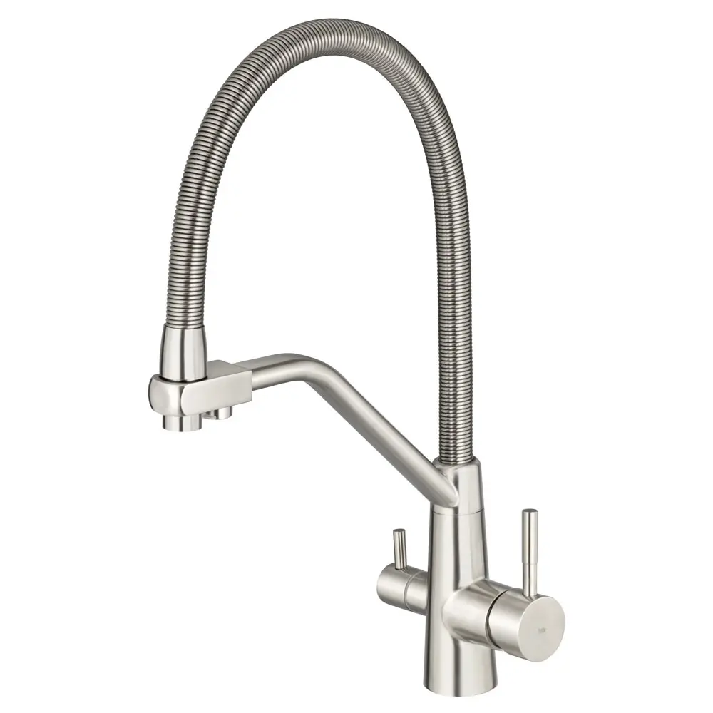 Grifo de filtro monocomando giratorio (Nassau cepillado)