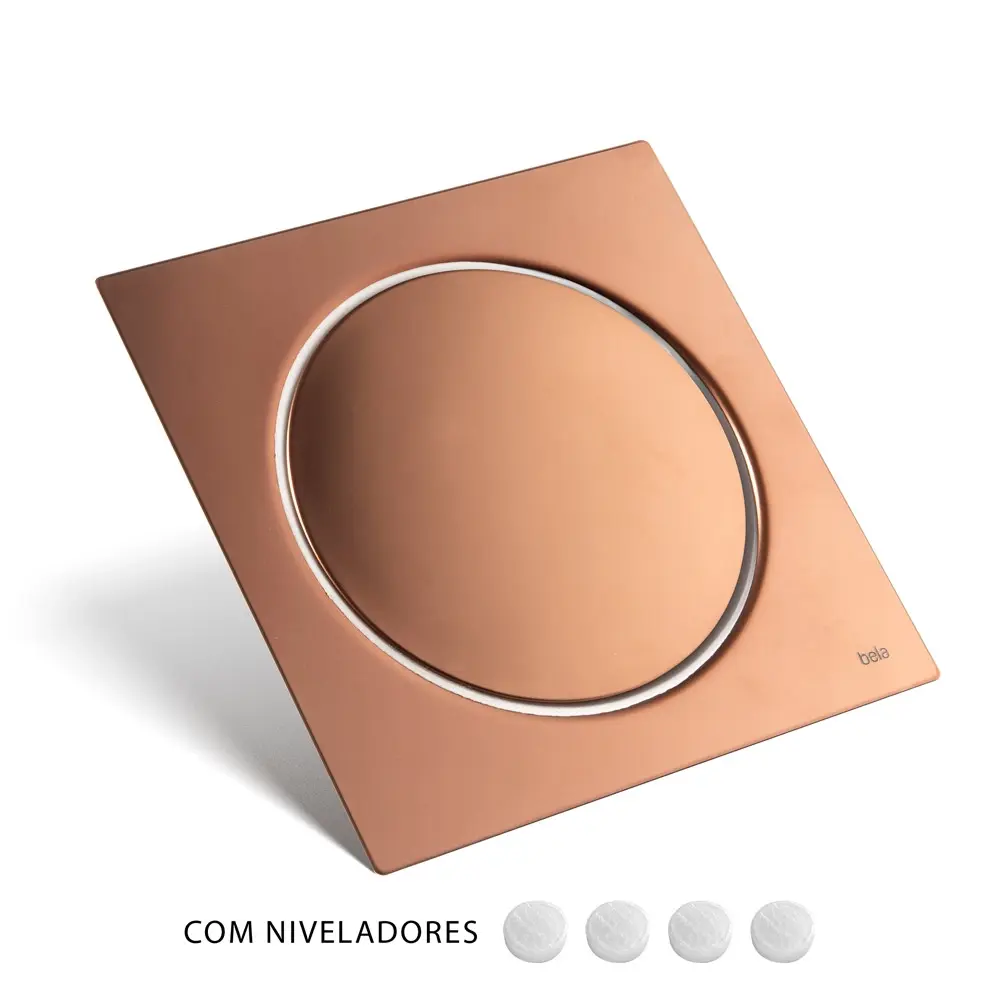 Desagüe click de baño inteligente 15x15 cm (Rose gold)