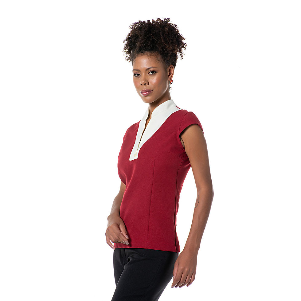 Miniatura: 2248- Blusa Gola Padre, Abertura Frontal