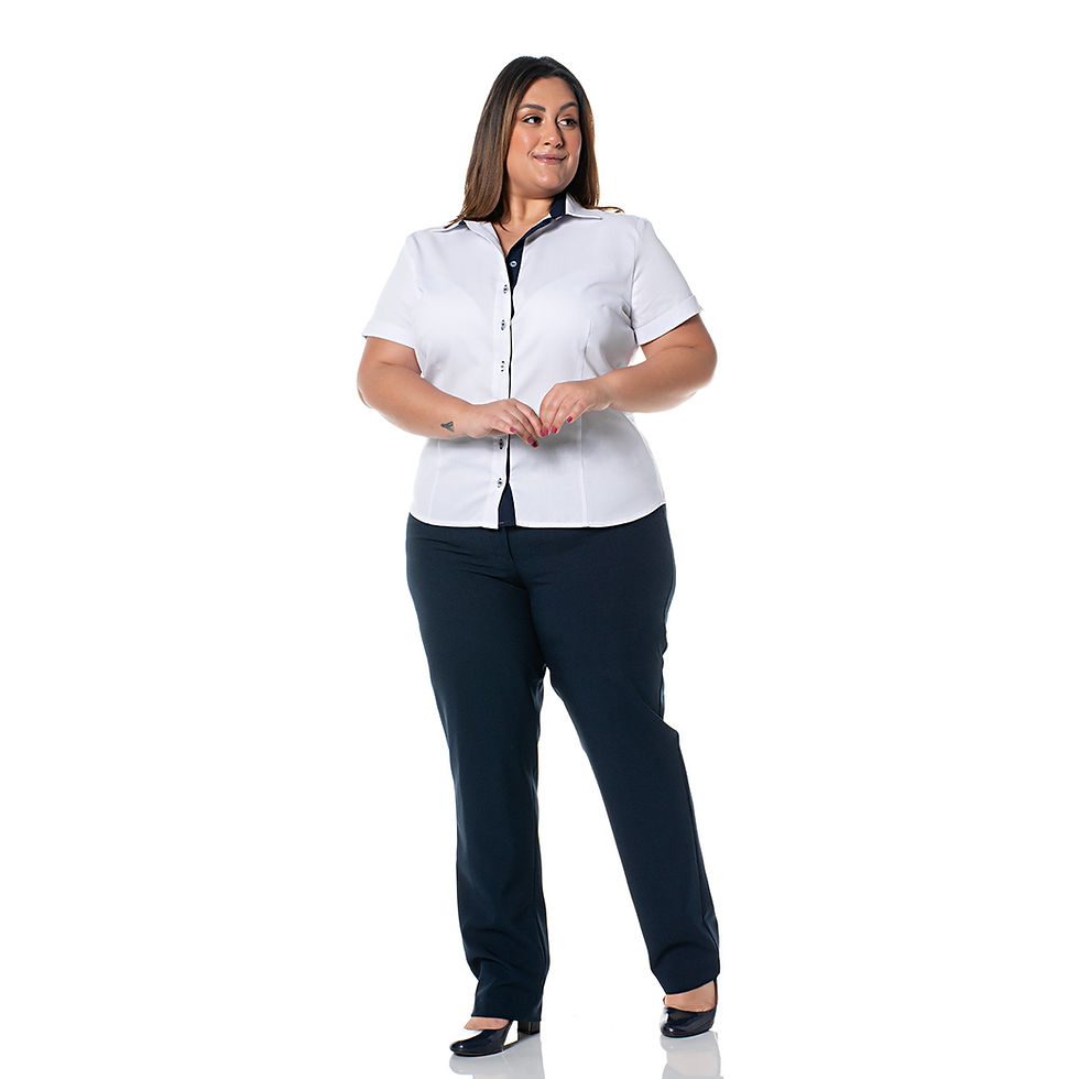 Miniatura: 2993- Camisete Manga Longa, Patê e Punhos Bi-Color