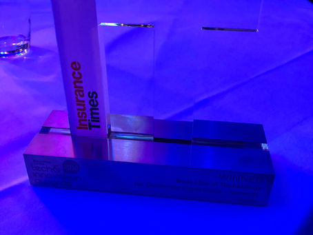 rradar wins at Insurance Times Tech & Innovation Awards