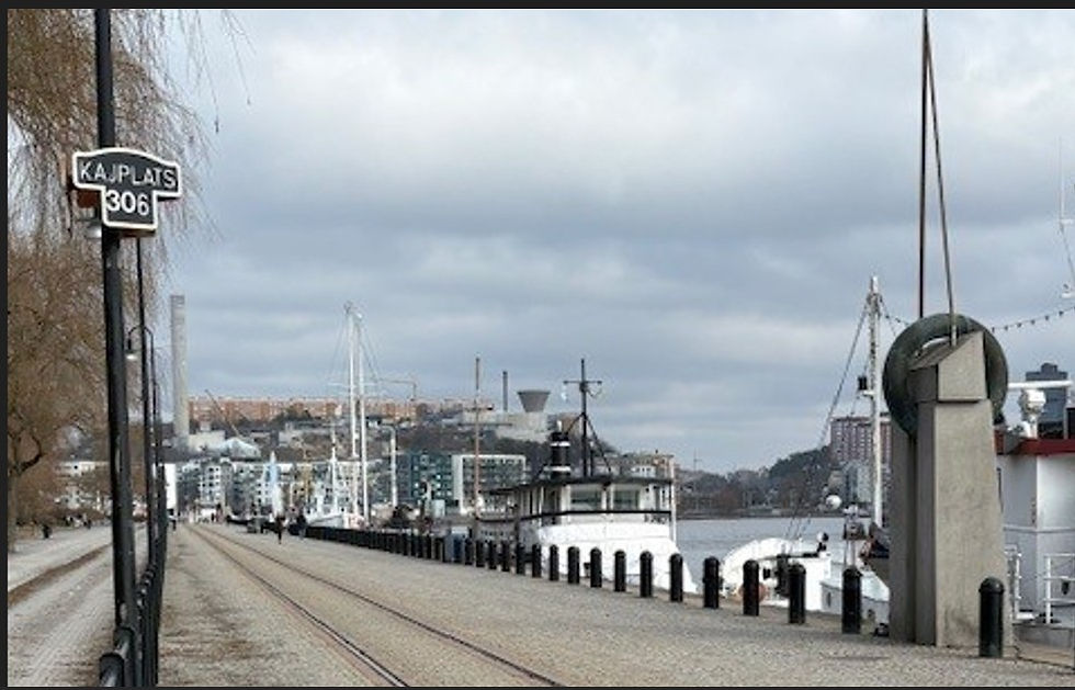 Skräpdyk Norra Hammarbyhamnen.
