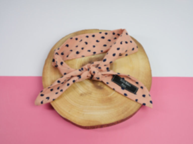 Peach comma Necktie
