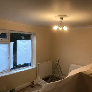 Take out old plaster and put up new one