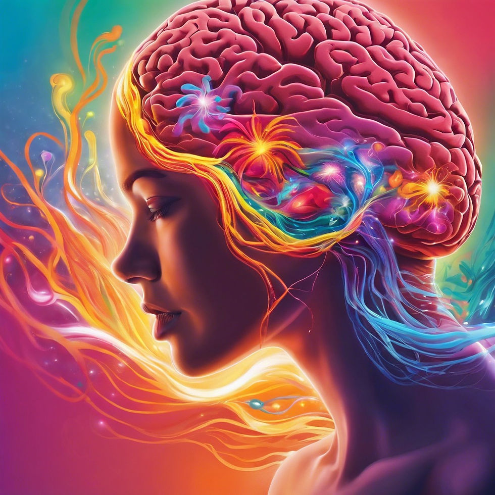 a woman in flow state