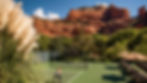 Sedona, Arizona, is known for its scenery, offering a beautiful backdrop of red rock views while playing.