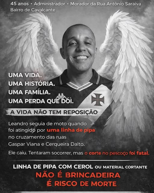 Administrador morreu atingido no pescoço por linha de pipa com cerol em Cavalcante