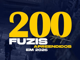 PM do RJ passa dos 200 fuzis apreendidos este ano