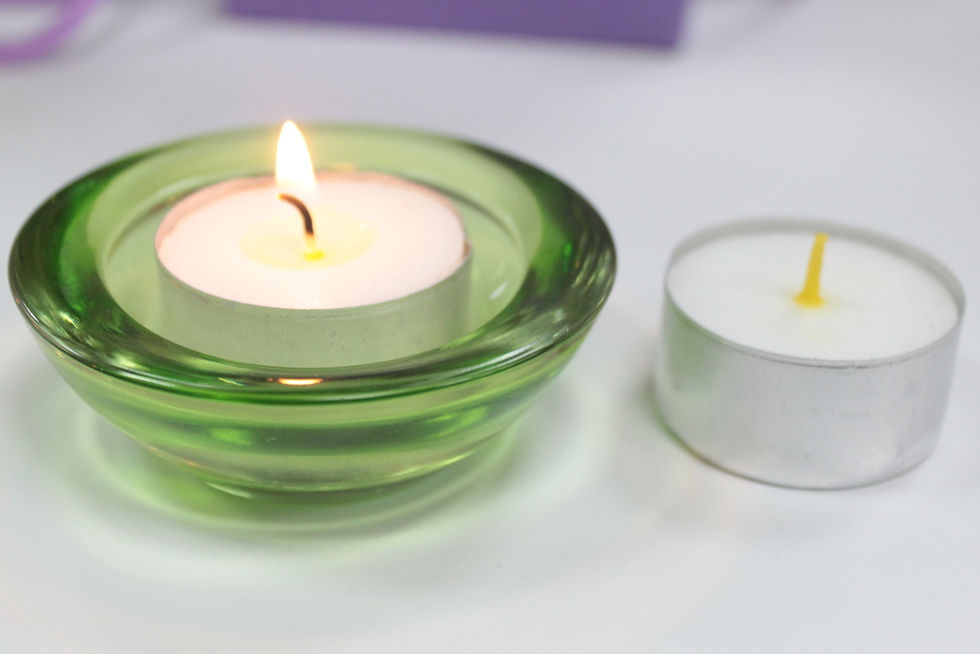 Glass Votive Candle Holder - Classic Green