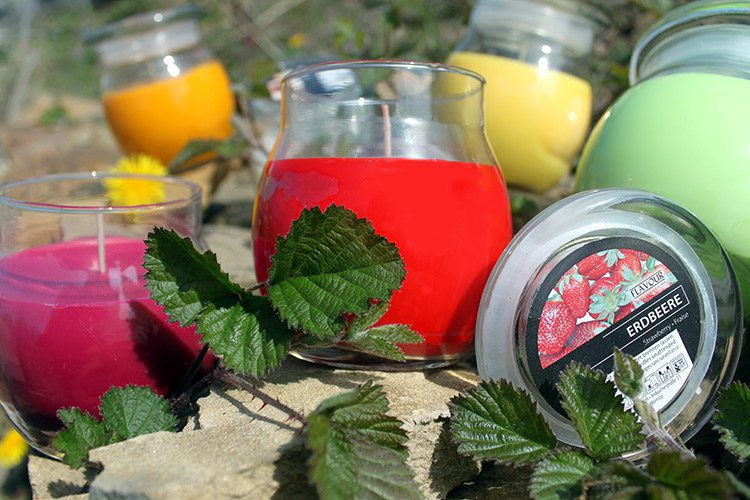 Large Scented Jam Jar Candles Display