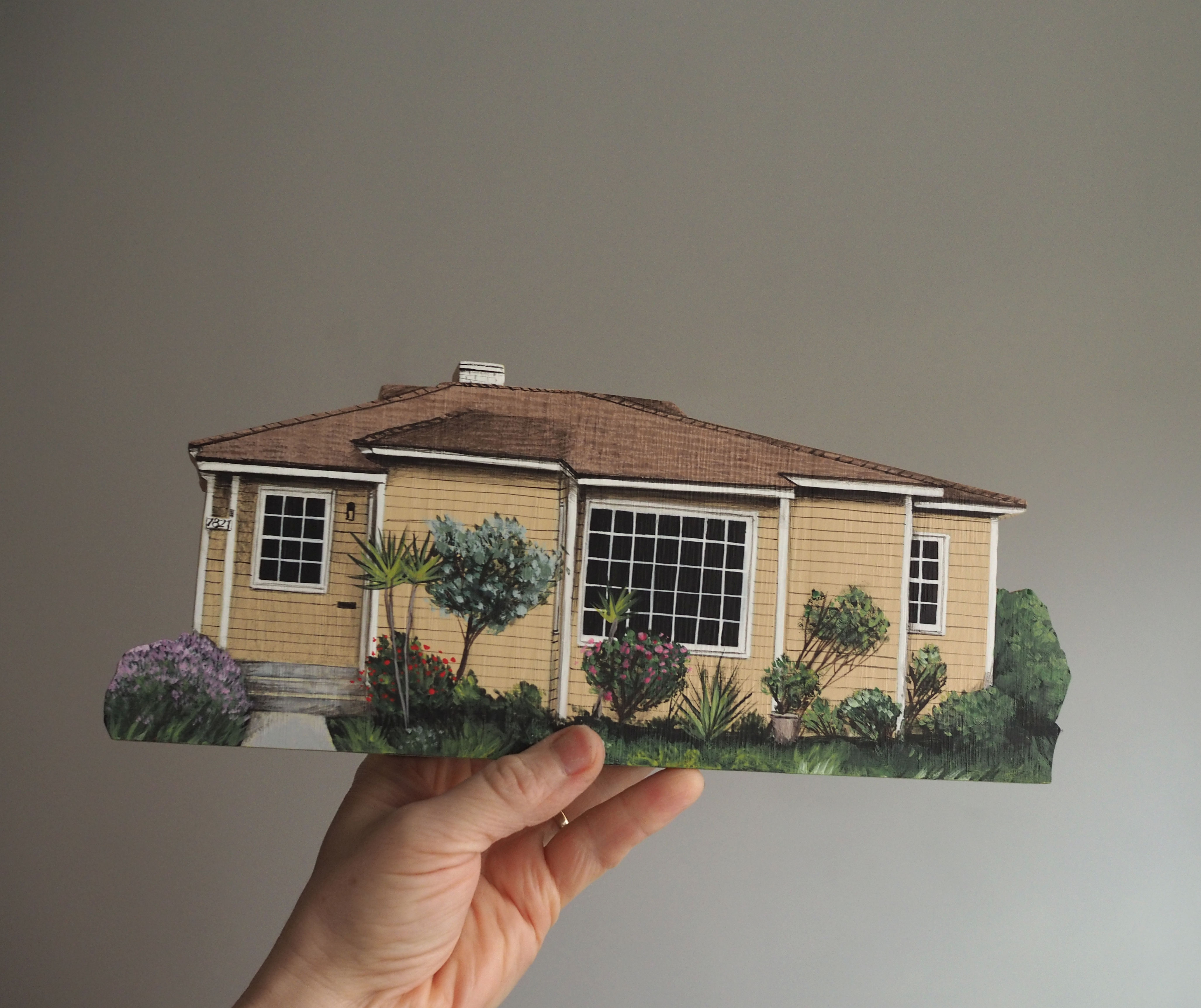 Wooden house replica