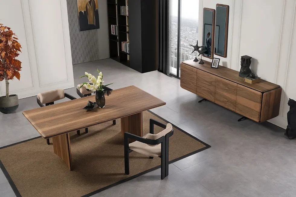 Nature Ceviz Serisi Yemek Odası