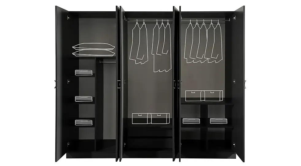 Küçük resim: Roma Antrasit Yatak Odası Takımı