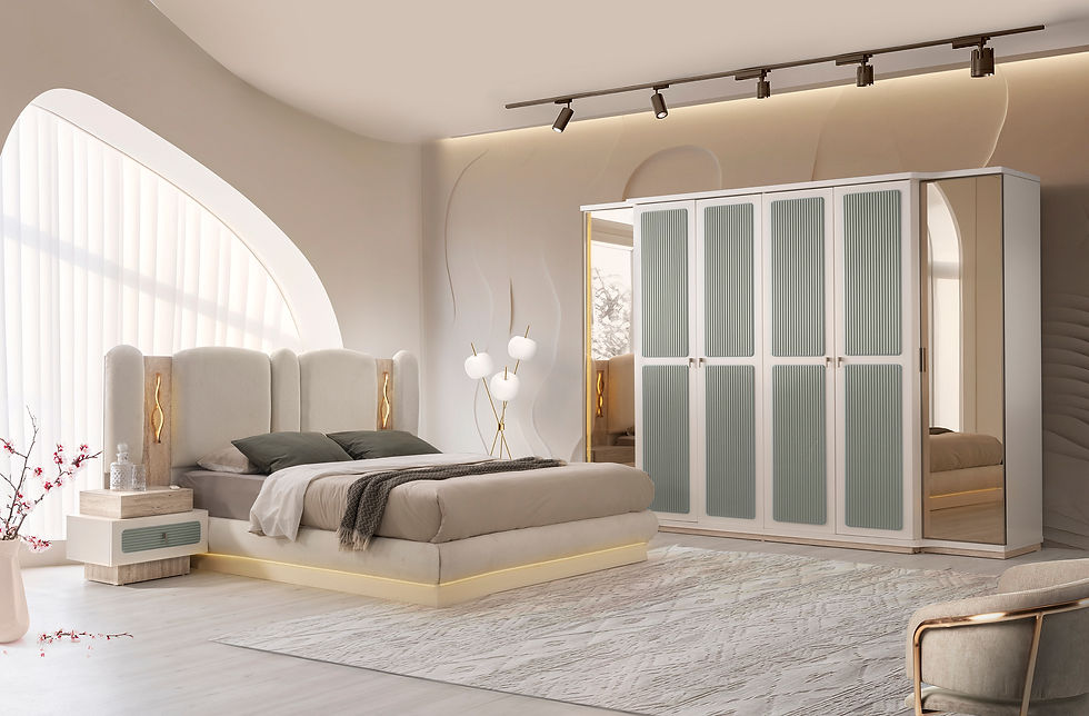 Turkuaz Yatak Odası Takımı