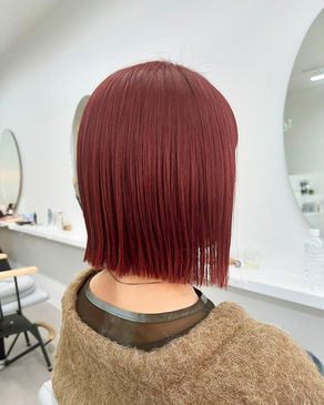 ブリーチなしで明るめピンクカラーです❤️