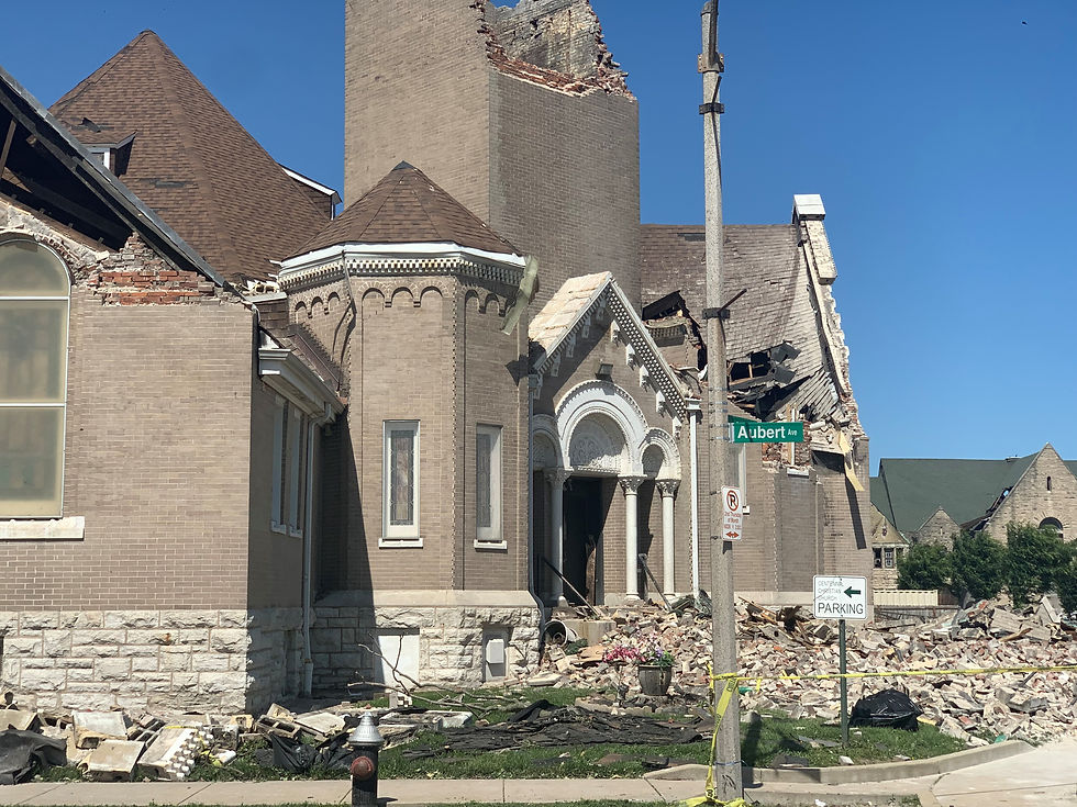 centennial christian church damaged in the tornado