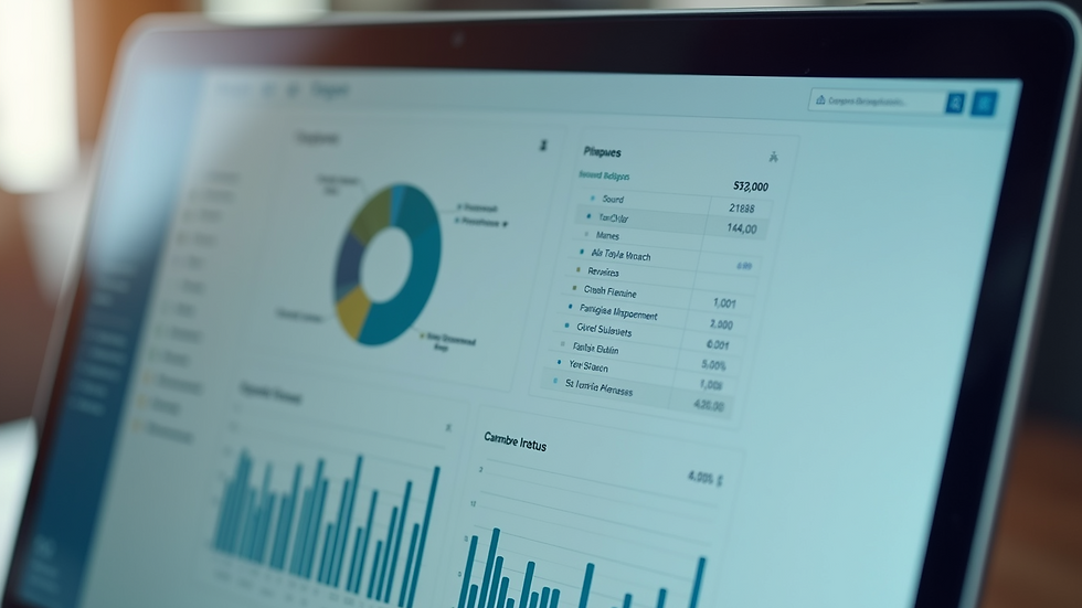 Close-up view of a sales dashboard showing pipeline stages and metrics