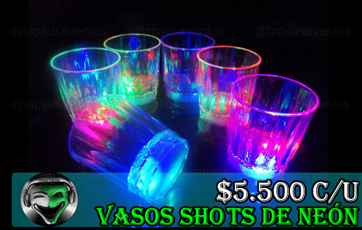 Vasos shots LED cada uno