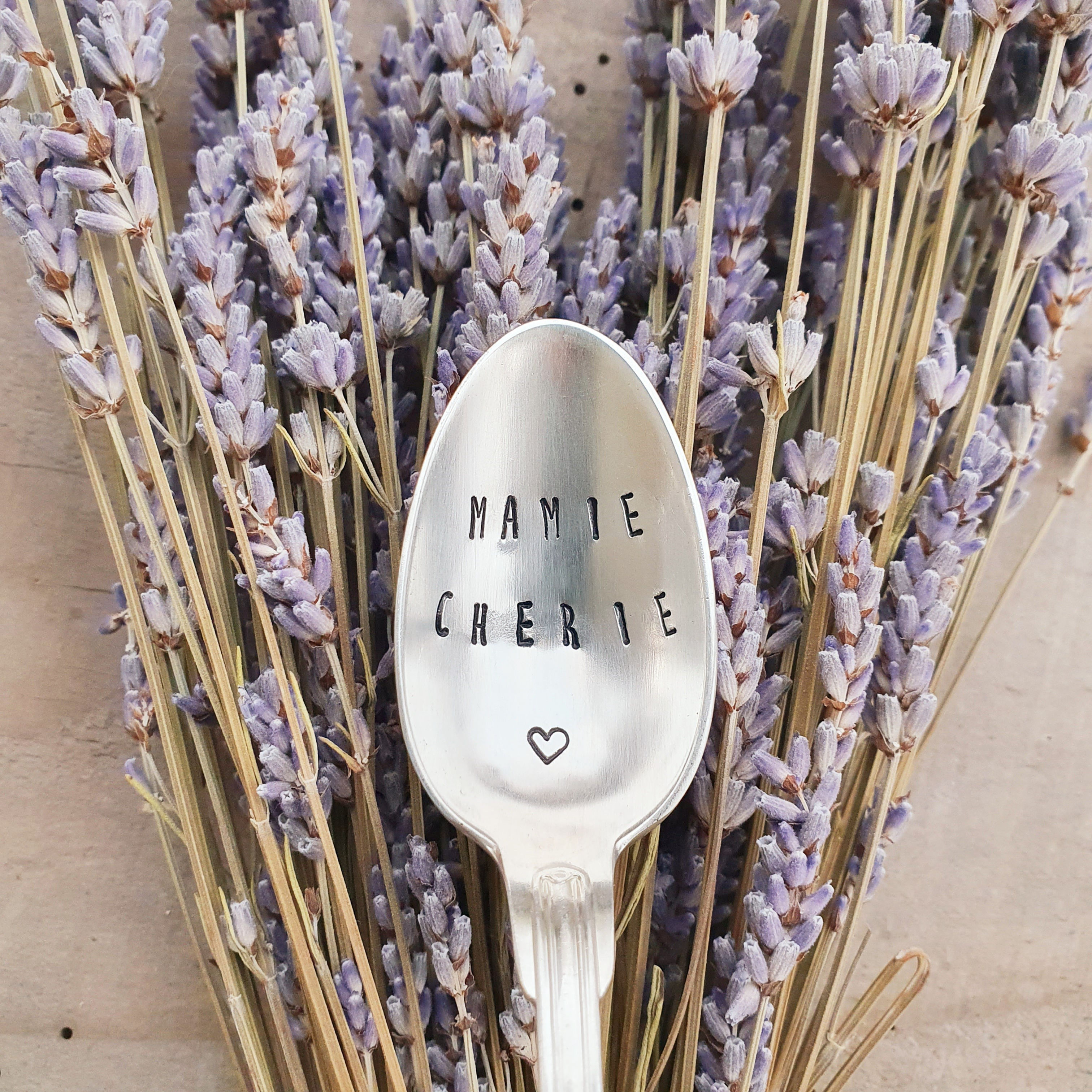 Cuillère Métal Argenté - Mamie Chérie
