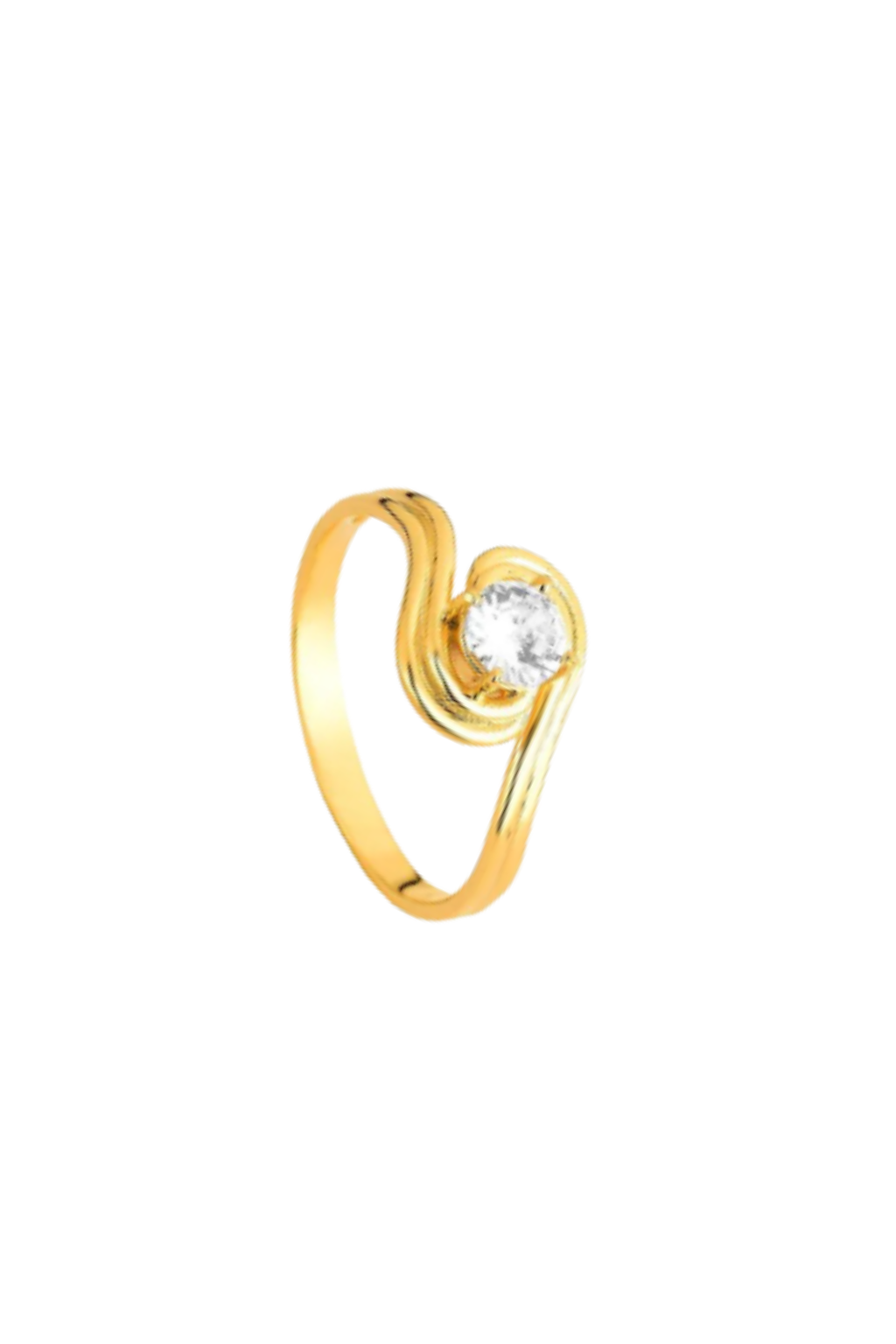 Anel Solitário Ophira em Ouro 10K e Zircônia