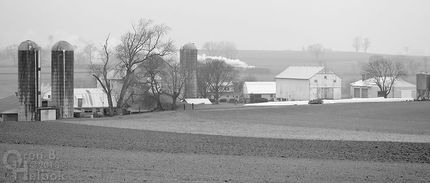Strasburg Rail Road Long Curve, Amish farms
