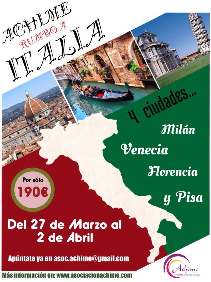 Achime rumbo a Italia