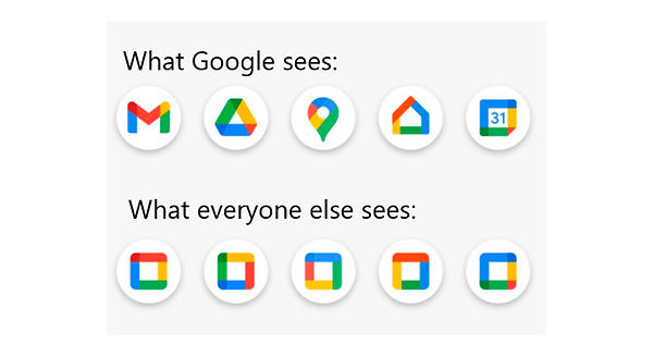 Google Workspace icon redesign | Mari Giampietri