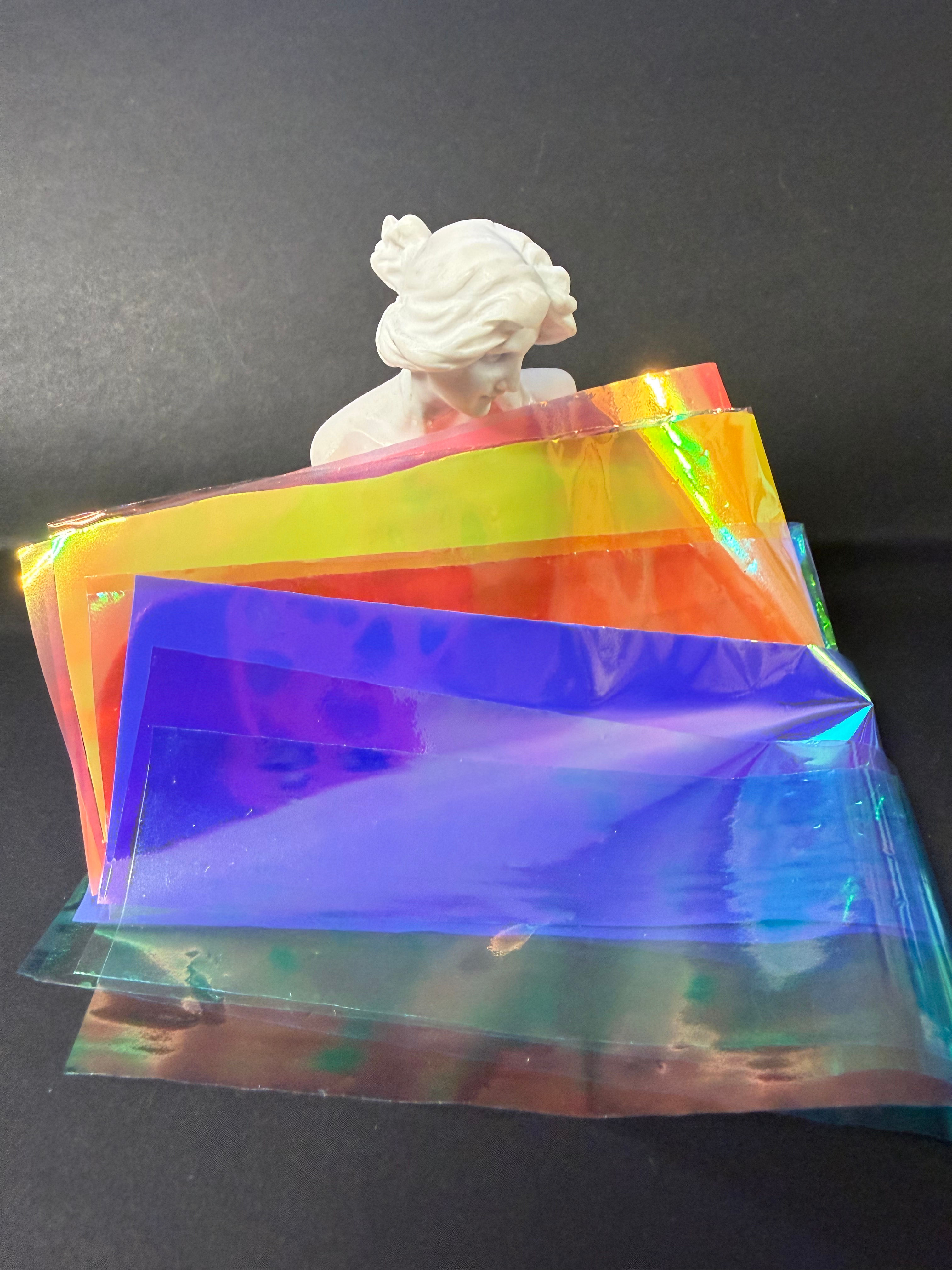 Holographic Aurora Film Nail Glass Foils