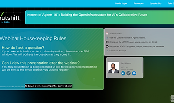 Outshift Webinar console UI