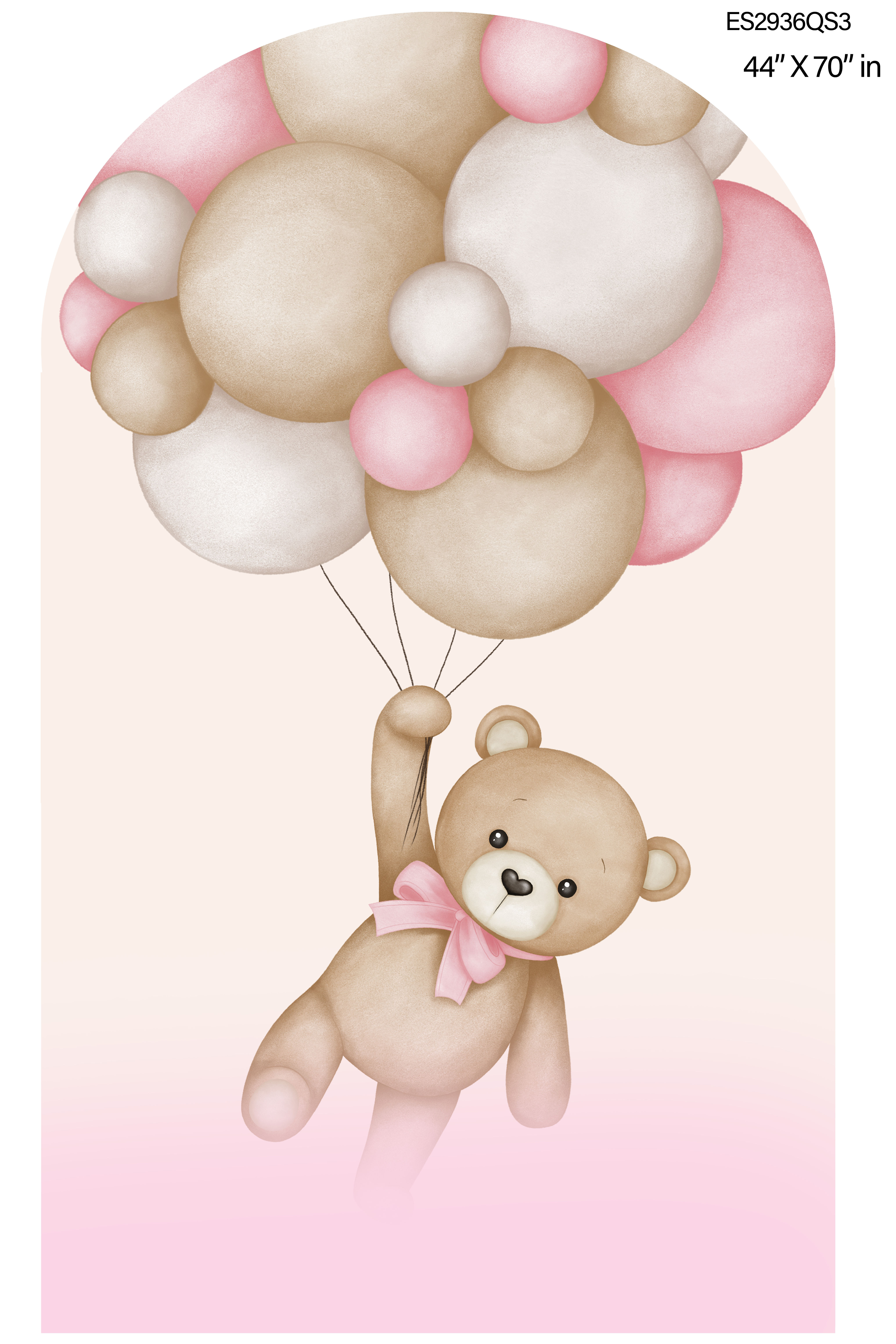 ES2936QS3 backdrop bear pink balloom