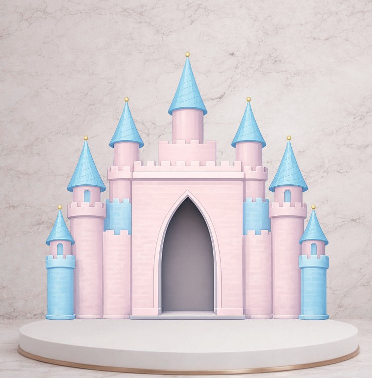 Thumbnail: PINK ANT BLUE TOP CASTLE PRINCESS ES5186FS - ES5187FS