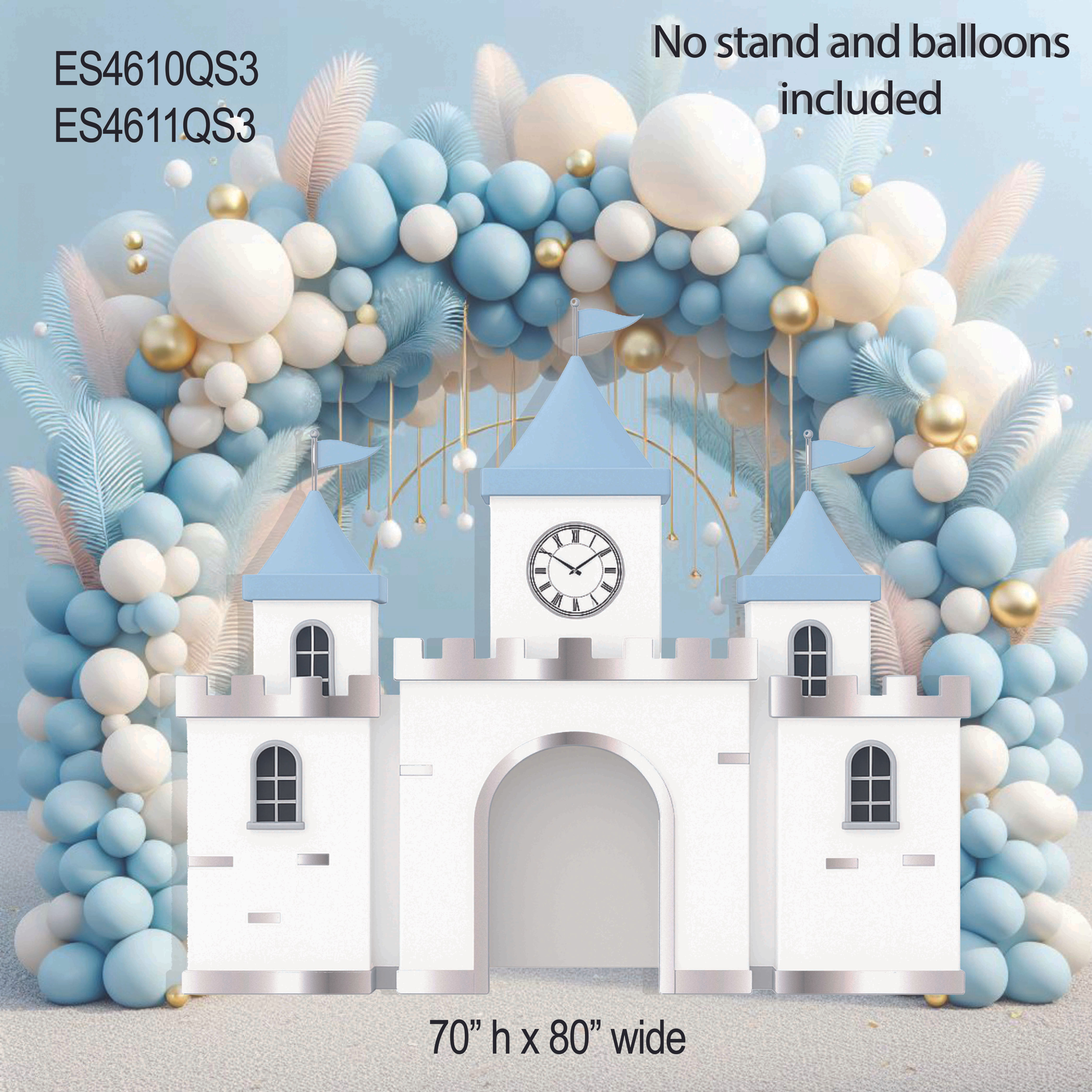 ES4610QS3 Princess Castle white and silver