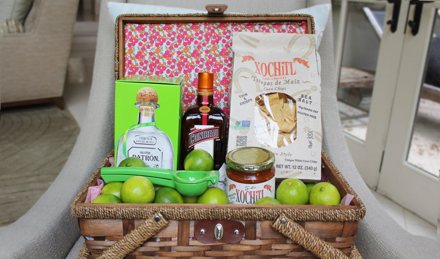 DIY Gift Cocktail Basket