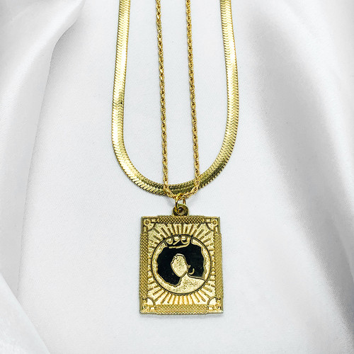 BLM Queen Gold Necklace Set chelseanicole