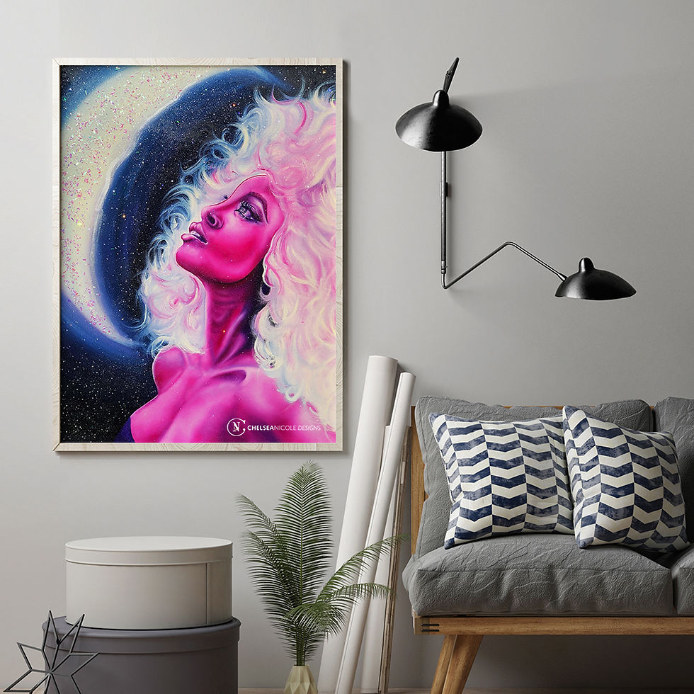Luna Rolled Canvas Print