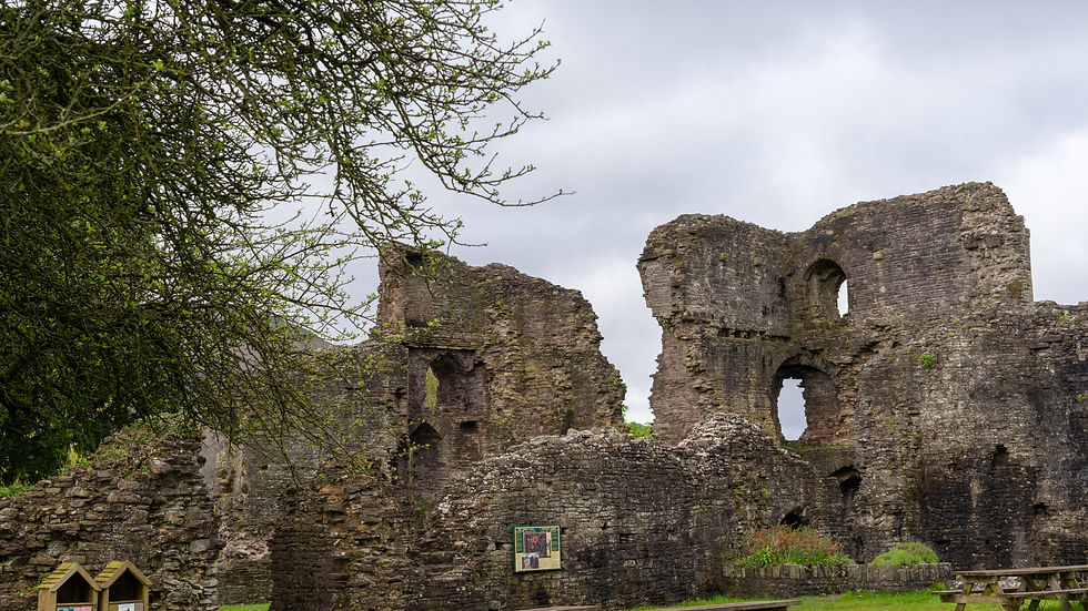 Old part of Abergavenny Castle. Wonderfully atmospheric place to visit