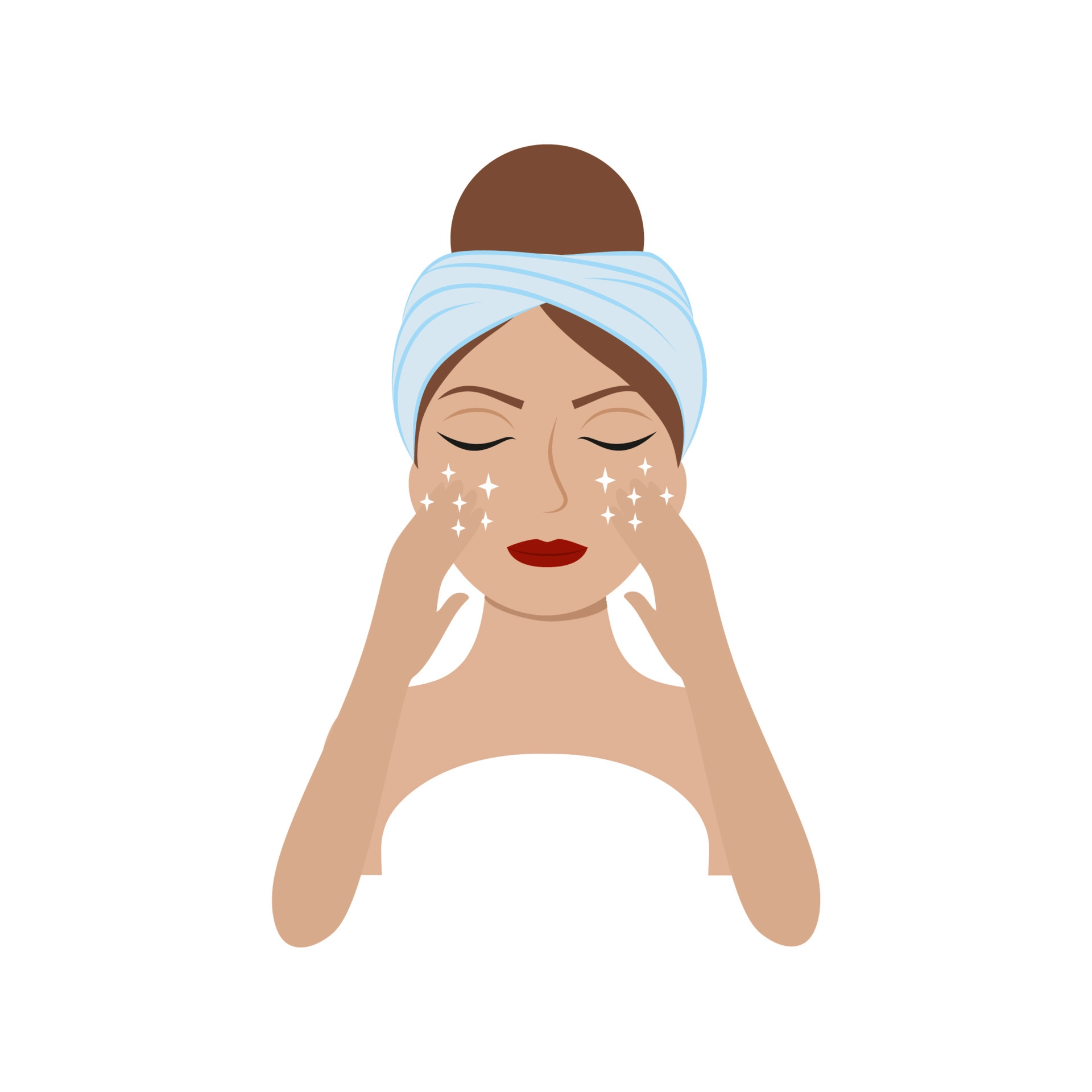 a-girl-with-beautiful-glowing-skin-after-washing-and-cosmetic-procedures-illustration-of-a