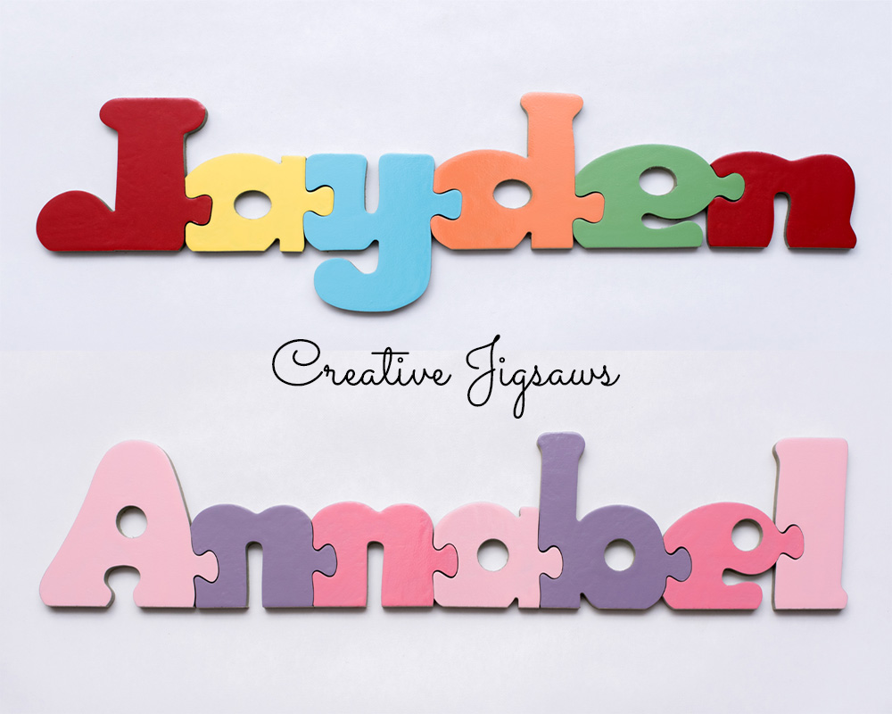 Personalised Jigsaws Name Jigsaws Puzzles Creative Jigsaws