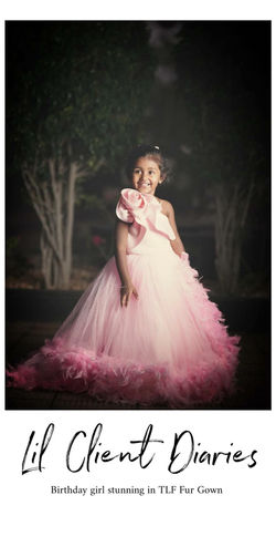 Pink Feather Gown